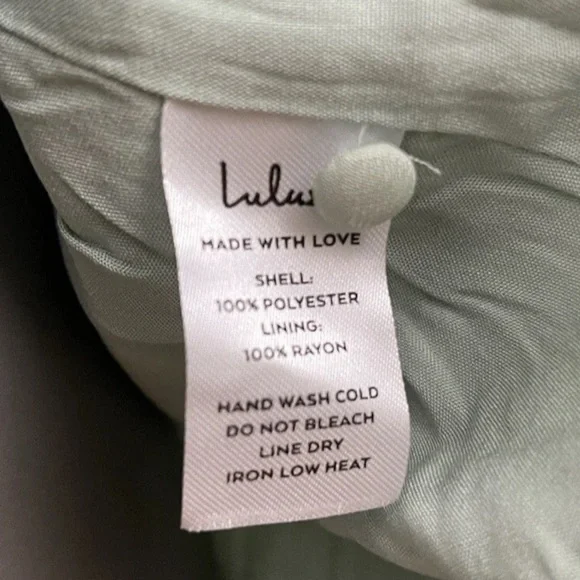 Lulu's Green Plunge Neck Bishop Sleeve Sundress - Picture 9 of 11